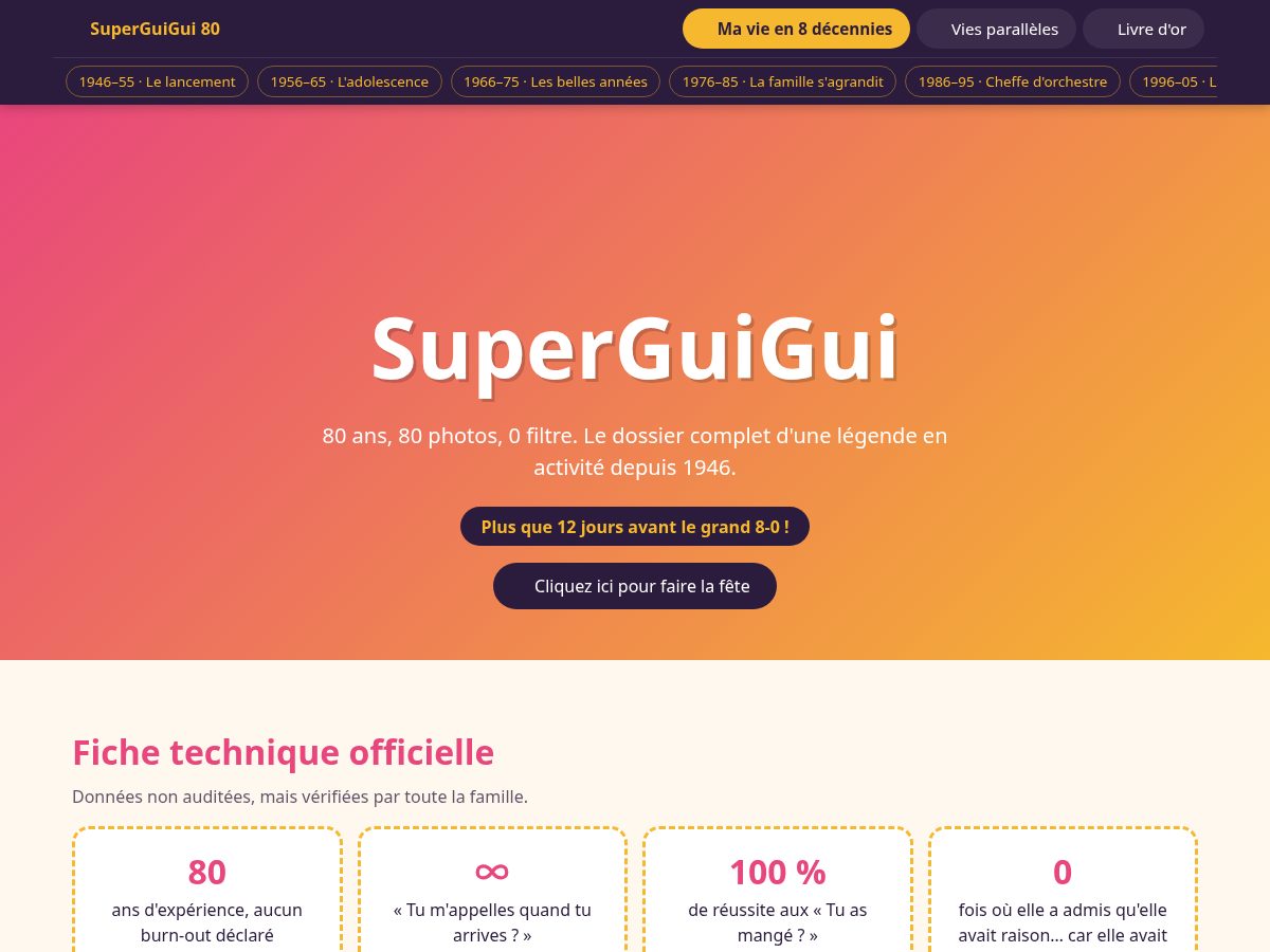 Landing-page snapshot of superguigui.site