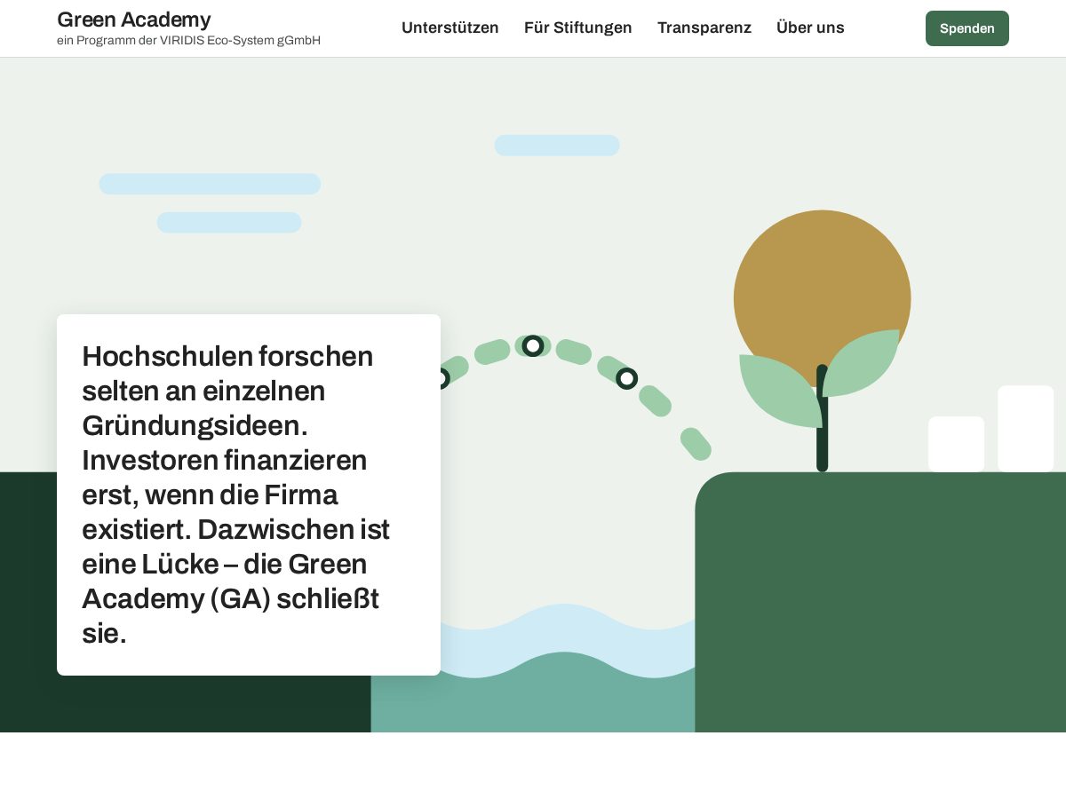 Landing-page snapshot of viridis-eco.org