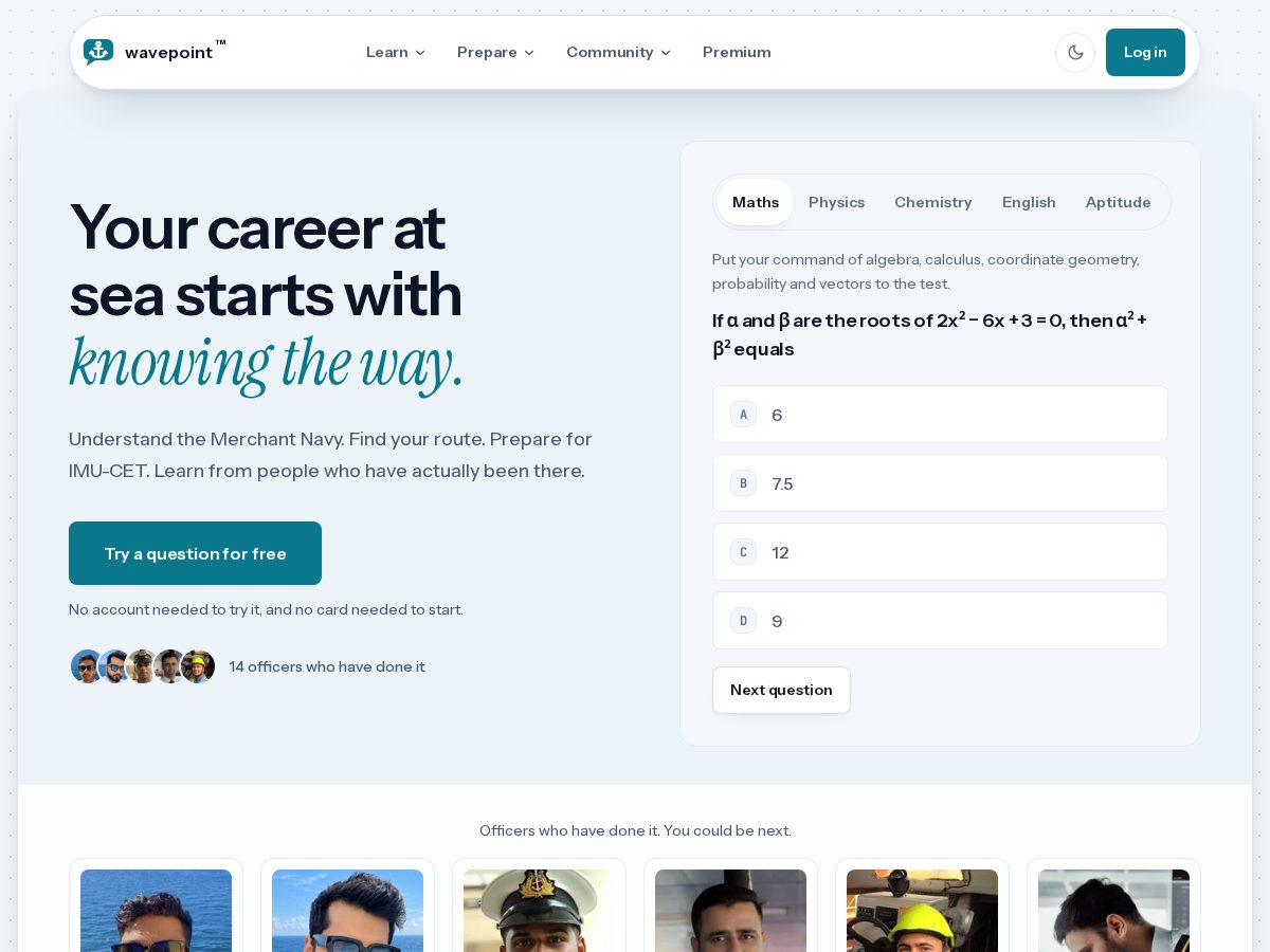 Landing-page snapshot of wavepointsea.com