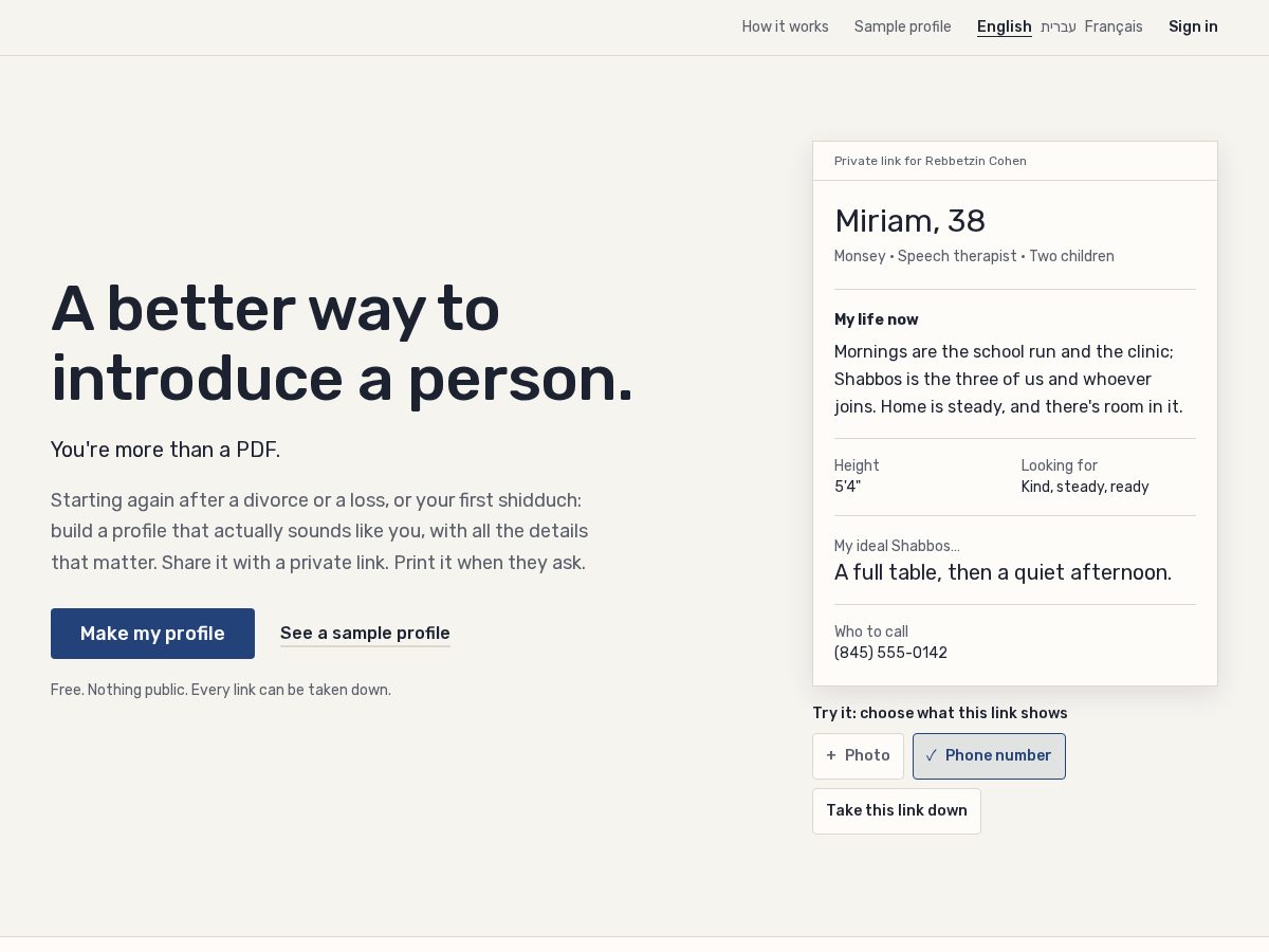 Landing-page snapshot of zivugpath.com