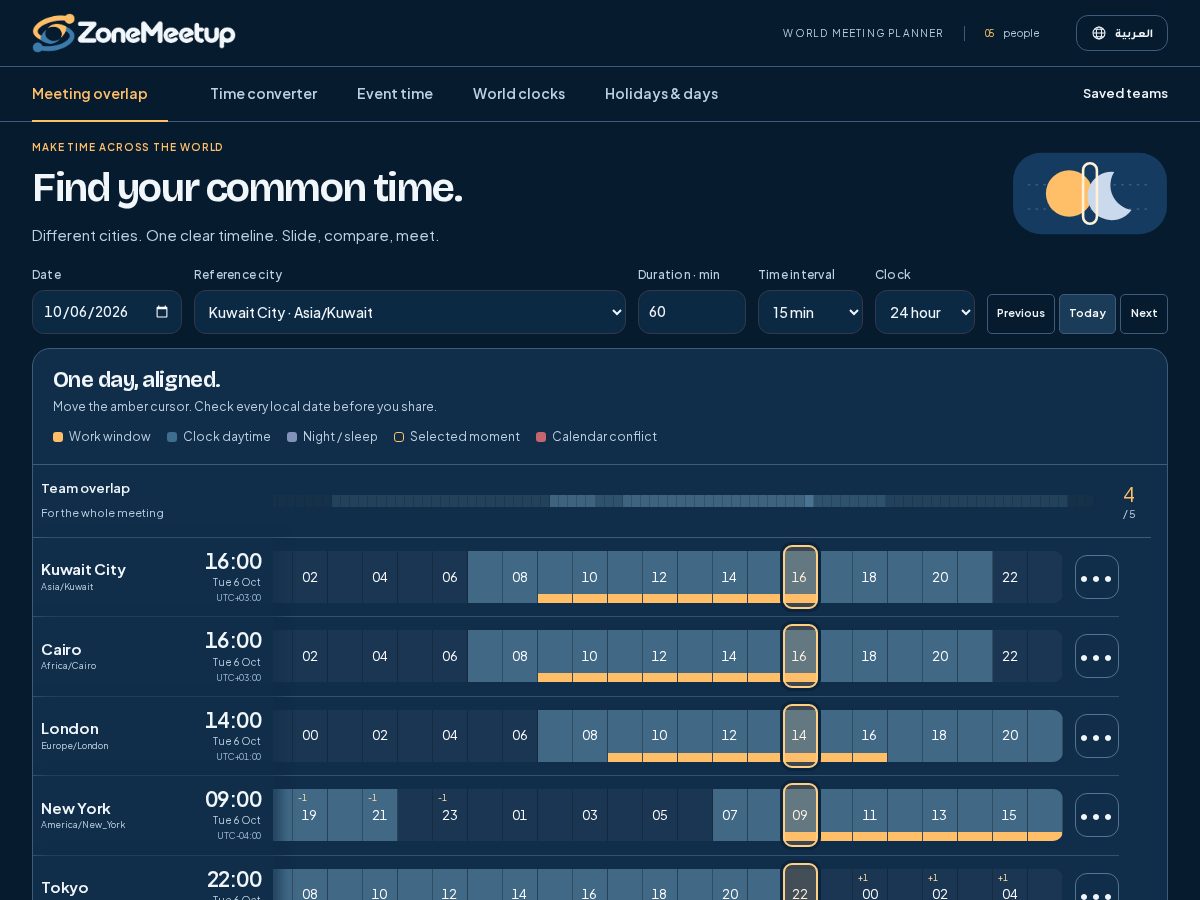 Landing-page snapshot of zonemeetup.com