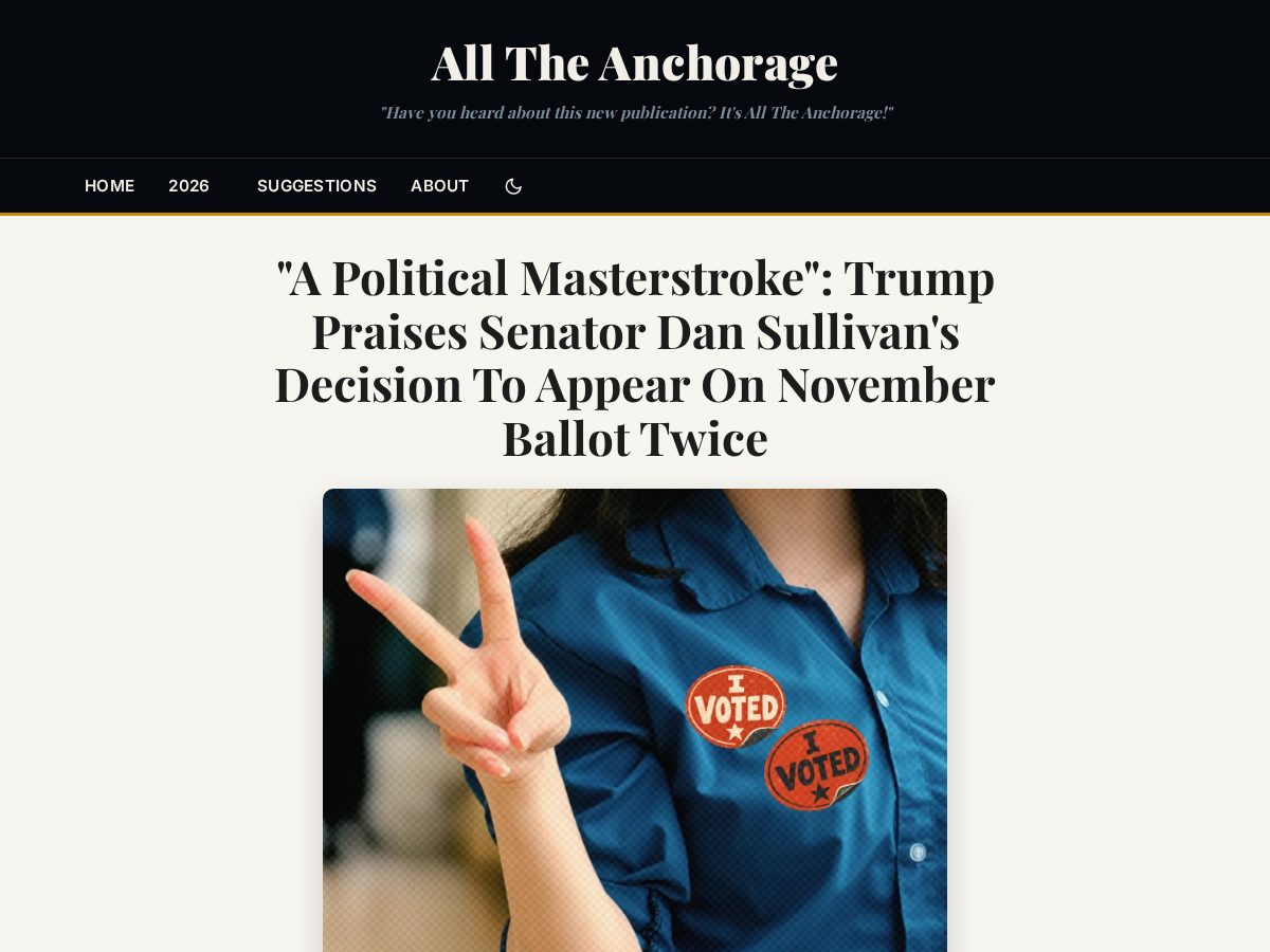 Landing-page snapshot of alltheanchorage.com