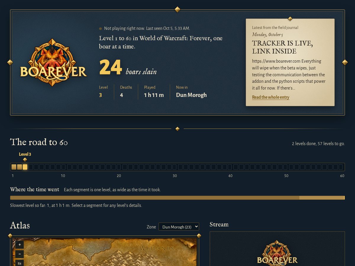 Landing-page snapshot of boarever.com