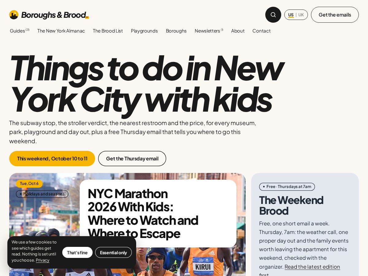 Landing-page snapshot of boroughsandbrood.com
