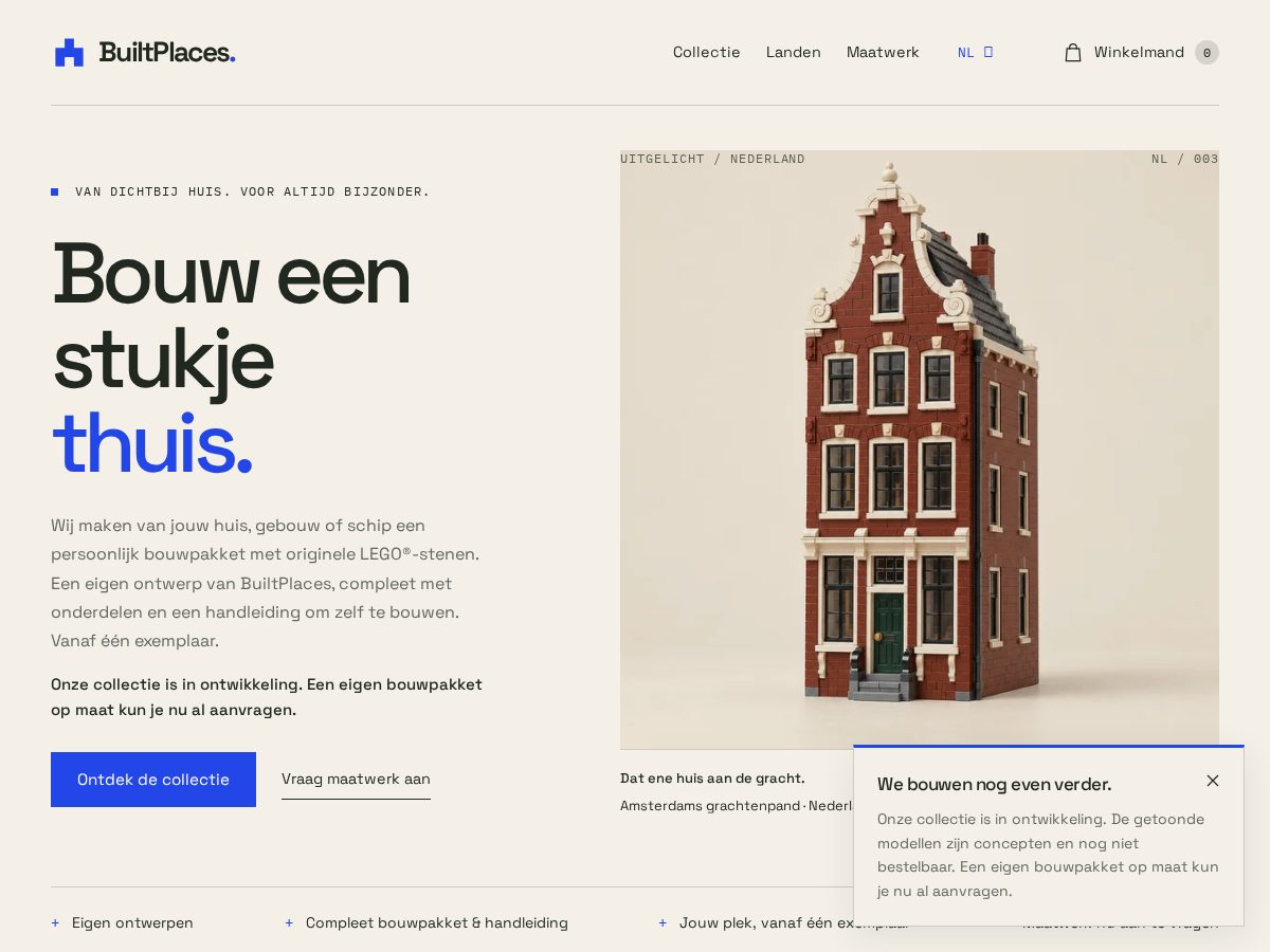 Landing-page snapshot of builtplaces.com