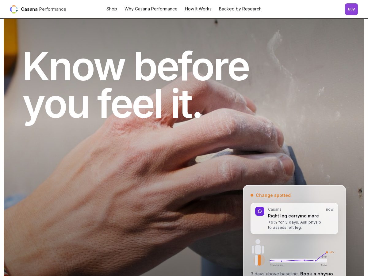 Landing-page snapshot of casanapro.com