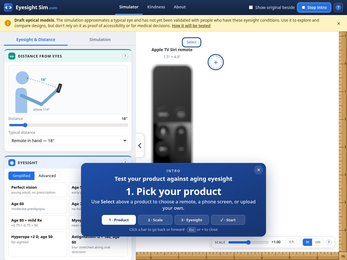 Landing-page snapshot of eyesightsim.com