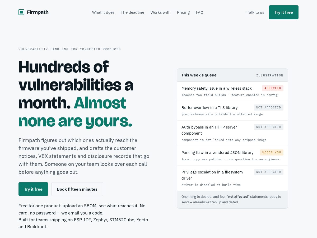 Landing-page snapshot of firmpath.dev