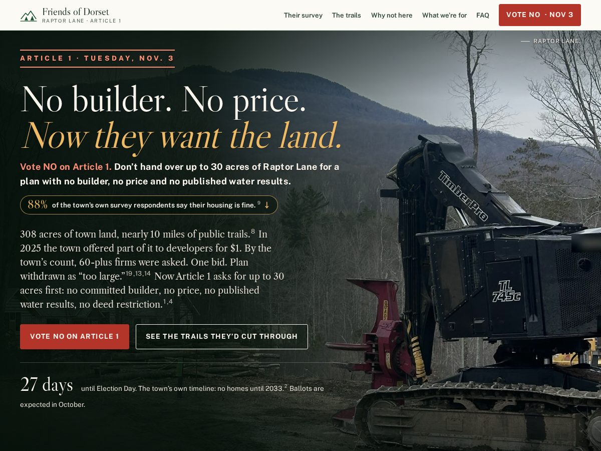 Landing-page snapshot of friendsofdorset.org