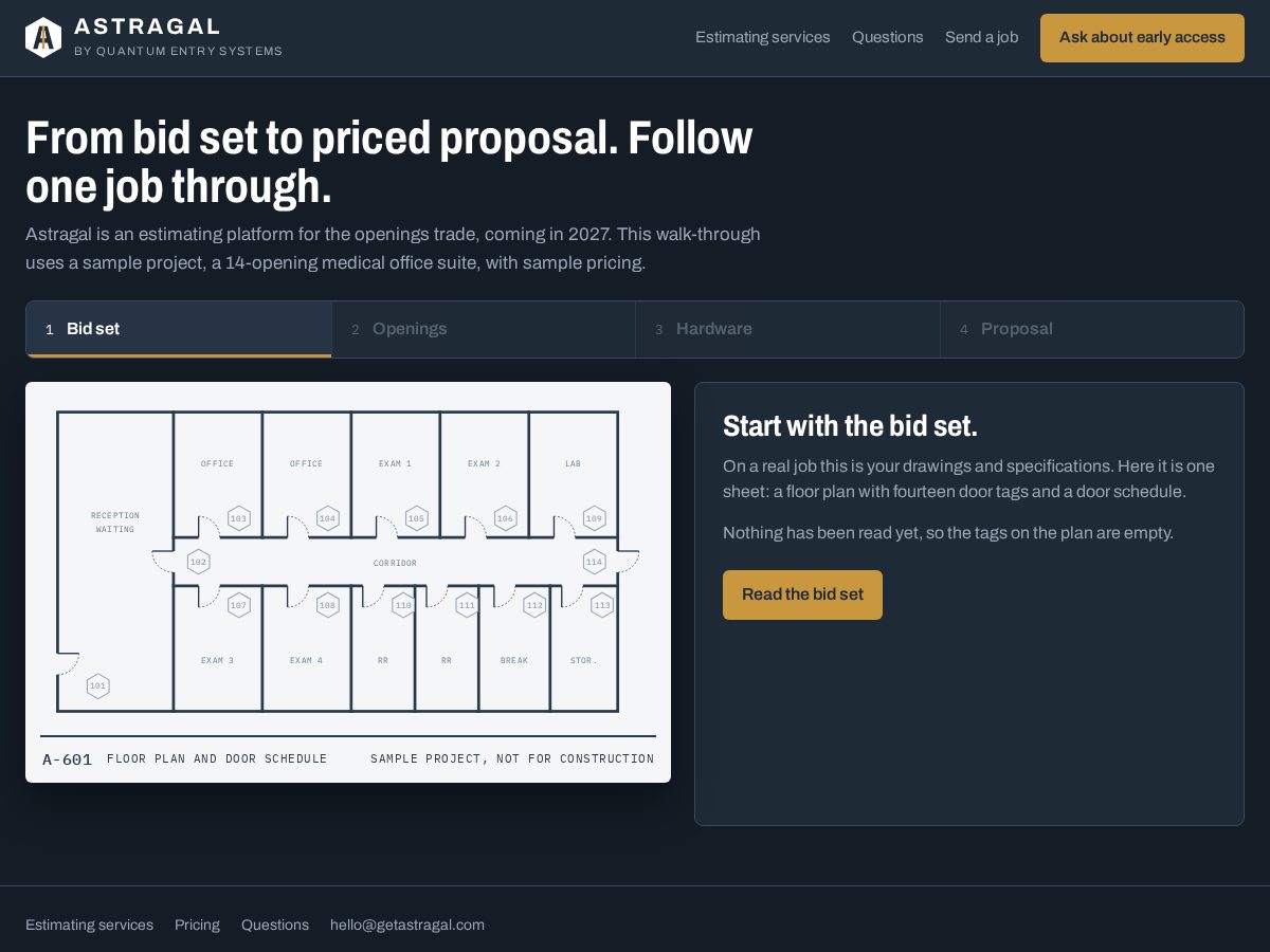 Landing-page snapshot of getastragal.com