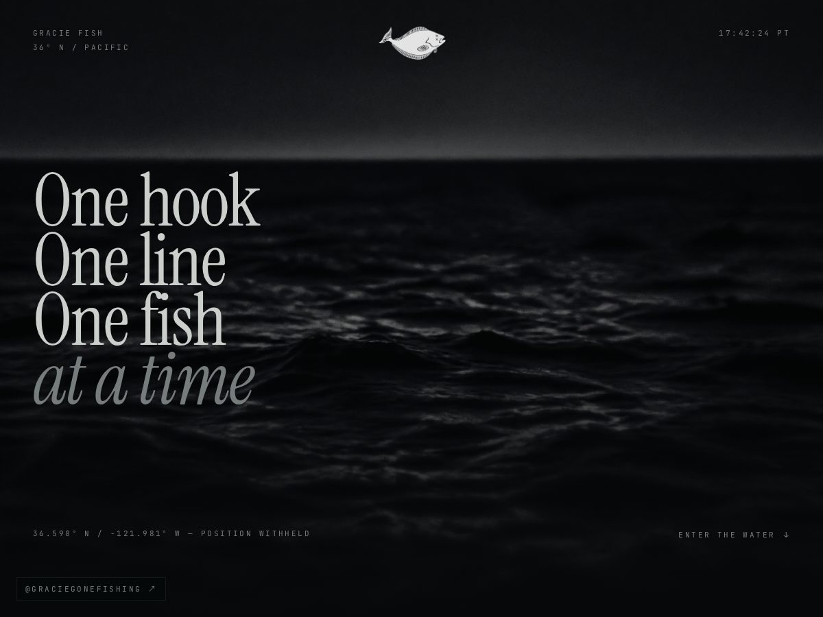 Landing-page snapshot of graciefish.com