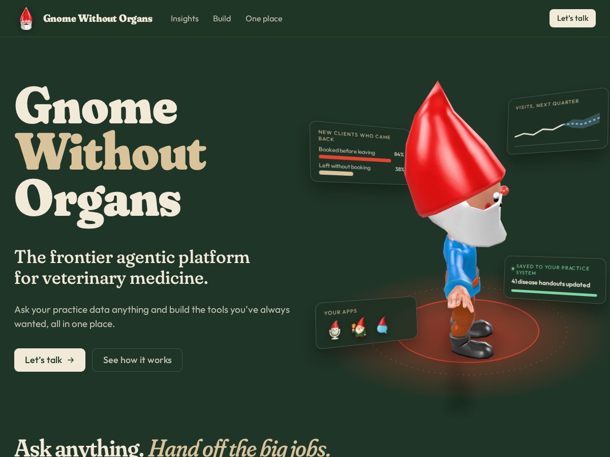 Landing-page snapshot of gwo.vet