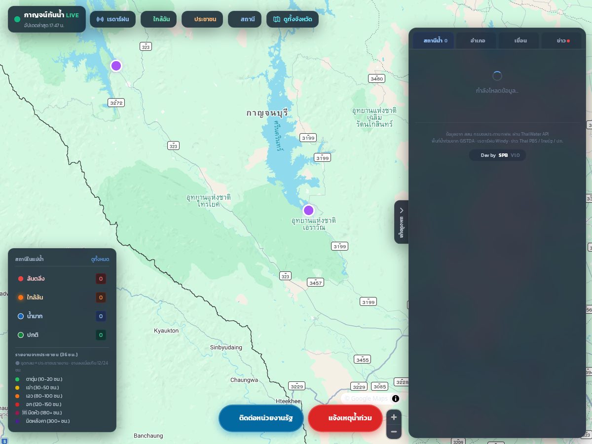 Landing-page snapshot of kanflood.site