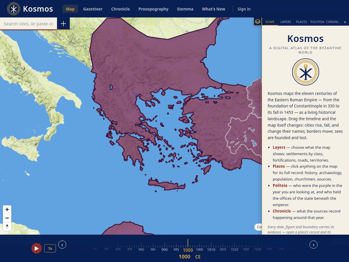 Landing-page snapshot of kosmosatlas.org