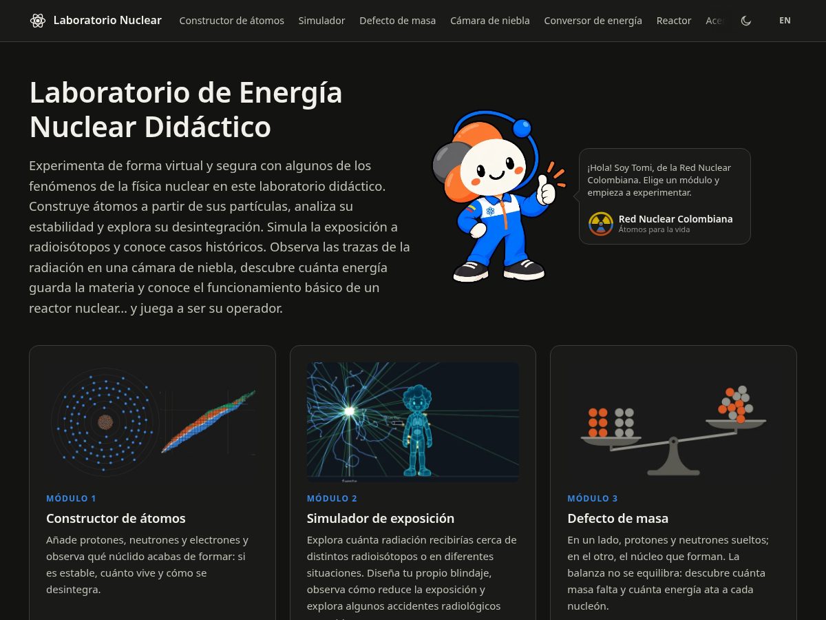Landing-page snapshot of laboratorionuclear.com