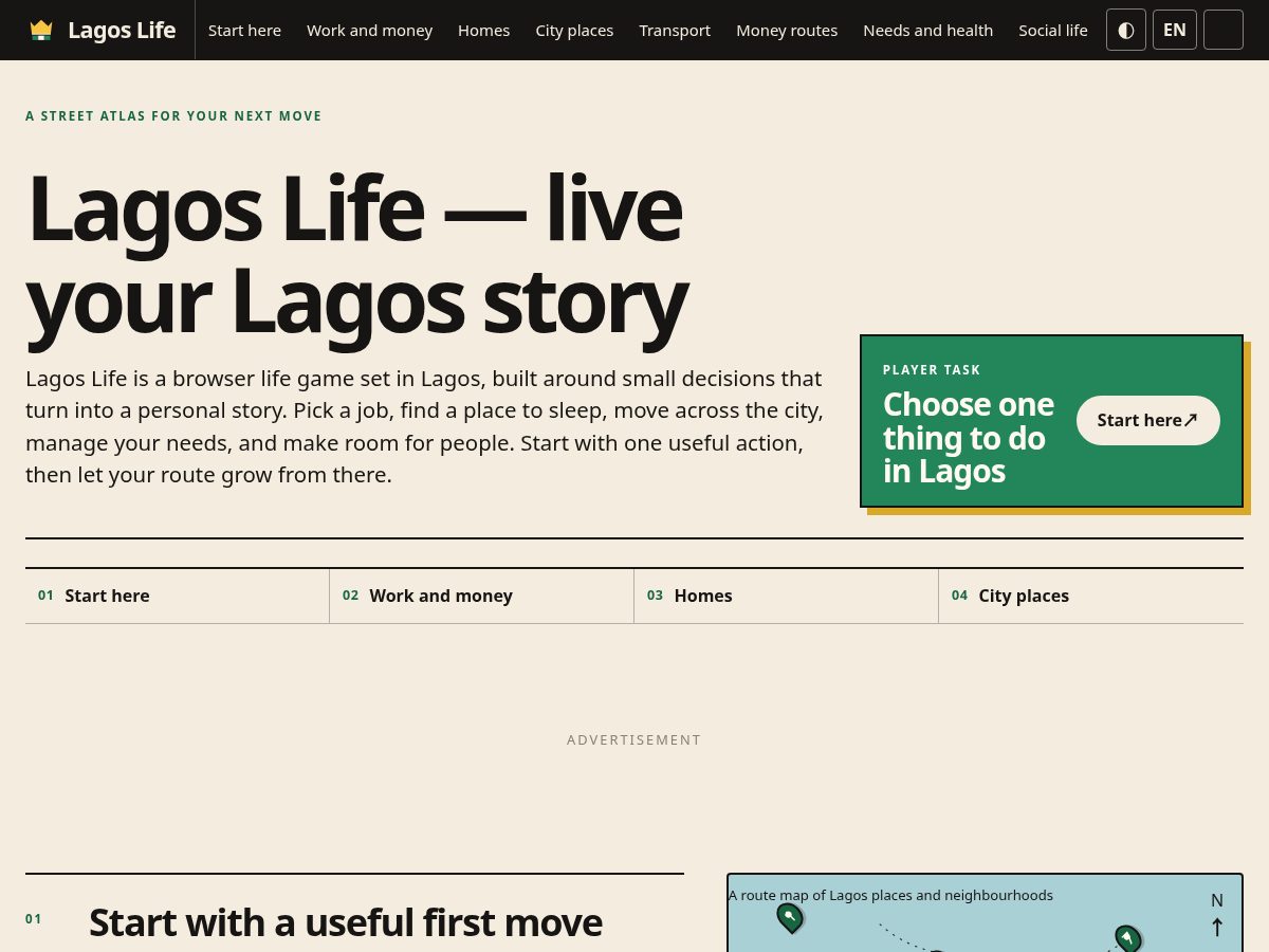 Landing-page snapshot of lagos-life.com