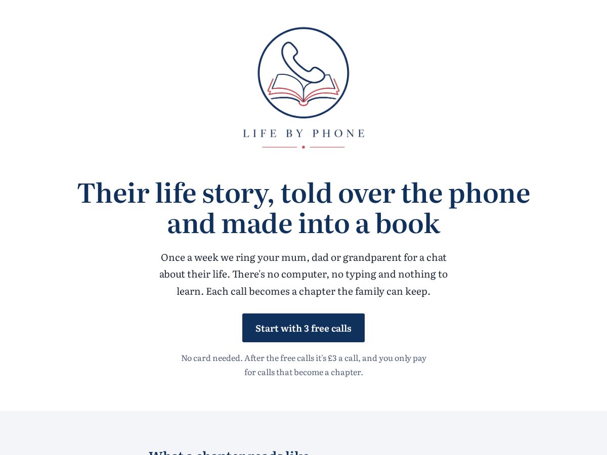 Landing-page snapshot of lifebyphone.com