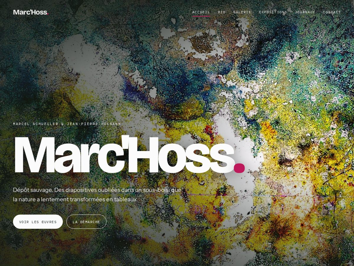 Landing-page snapshot of marcelschueller.com