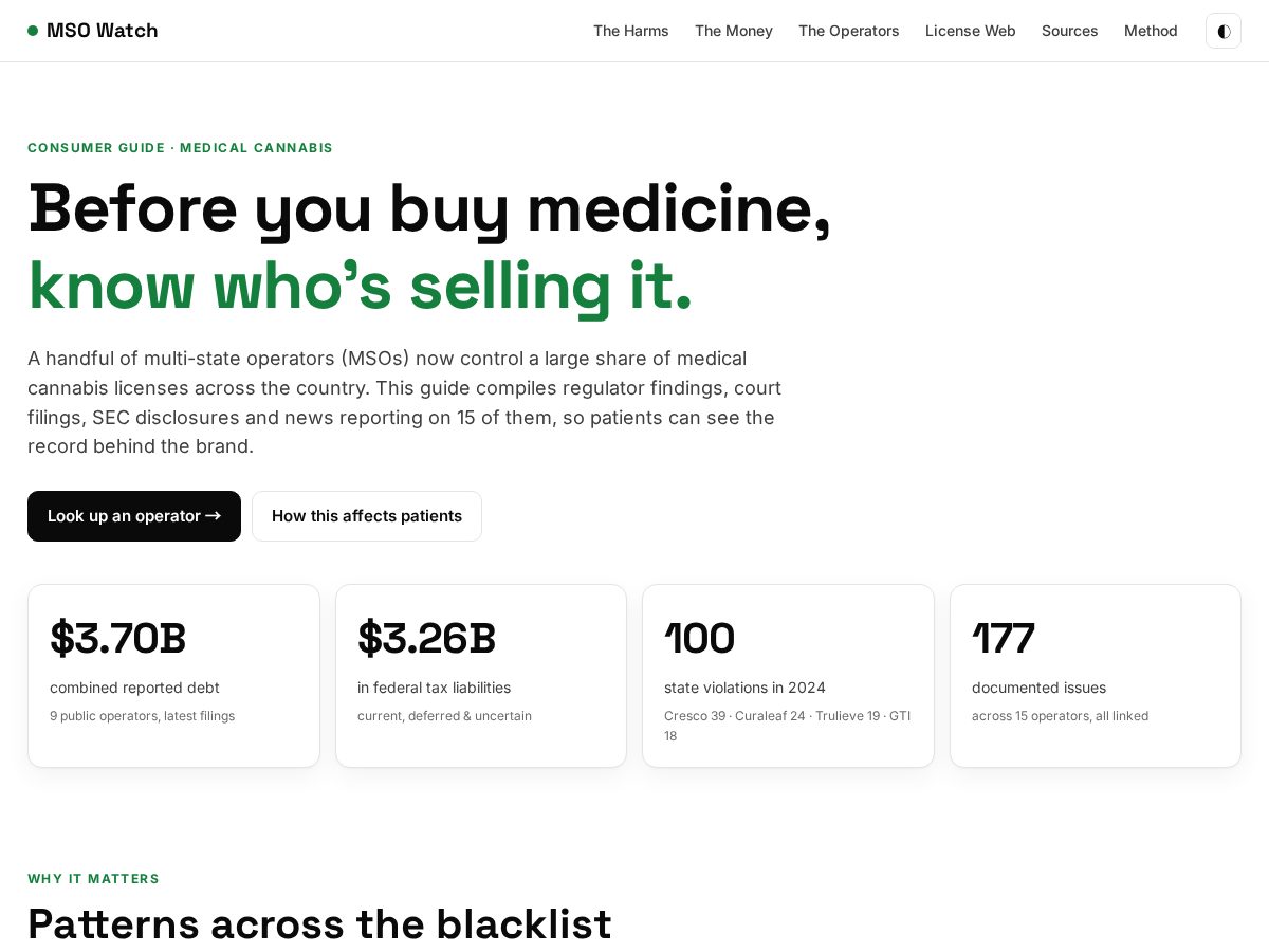 Landing-page snapshot of medicalmjkills.com