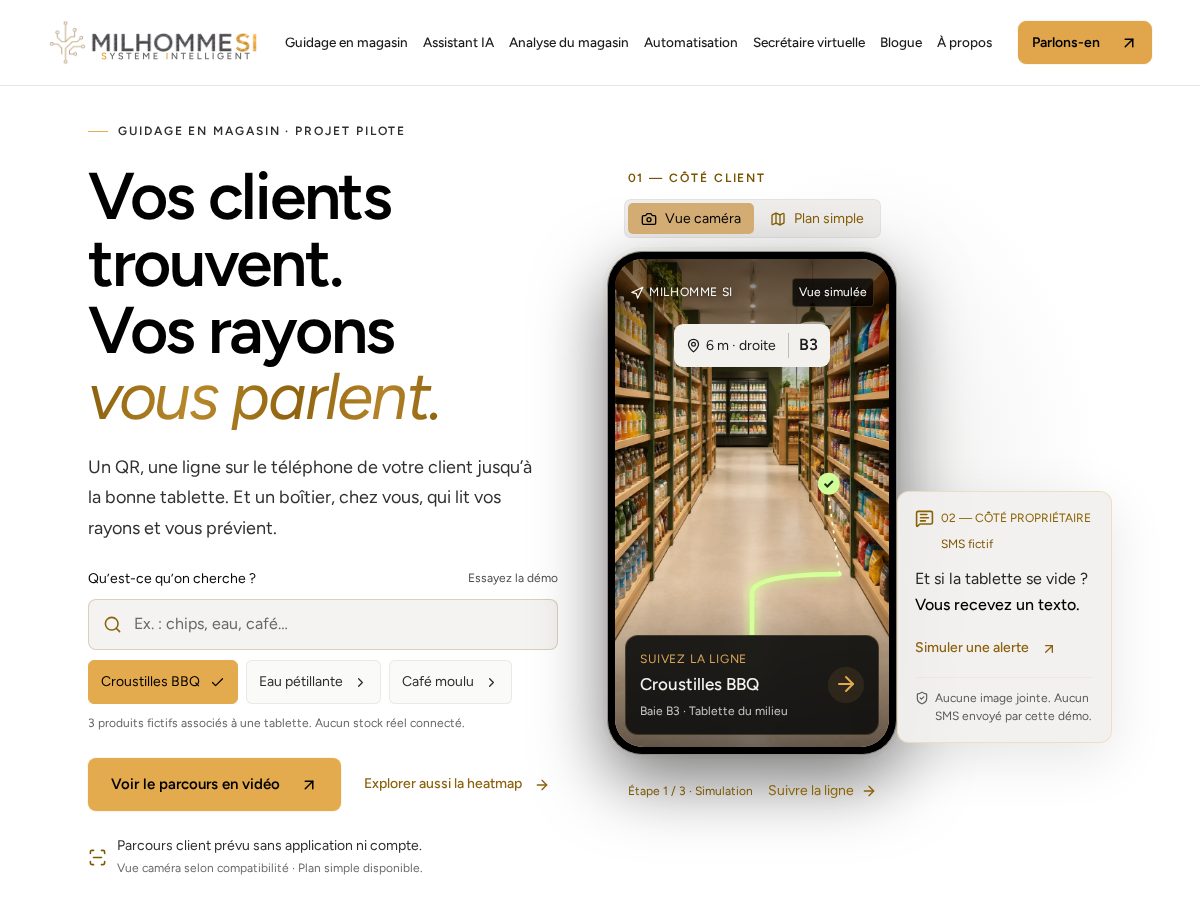 Landing-page snapshot of milhommesi.com