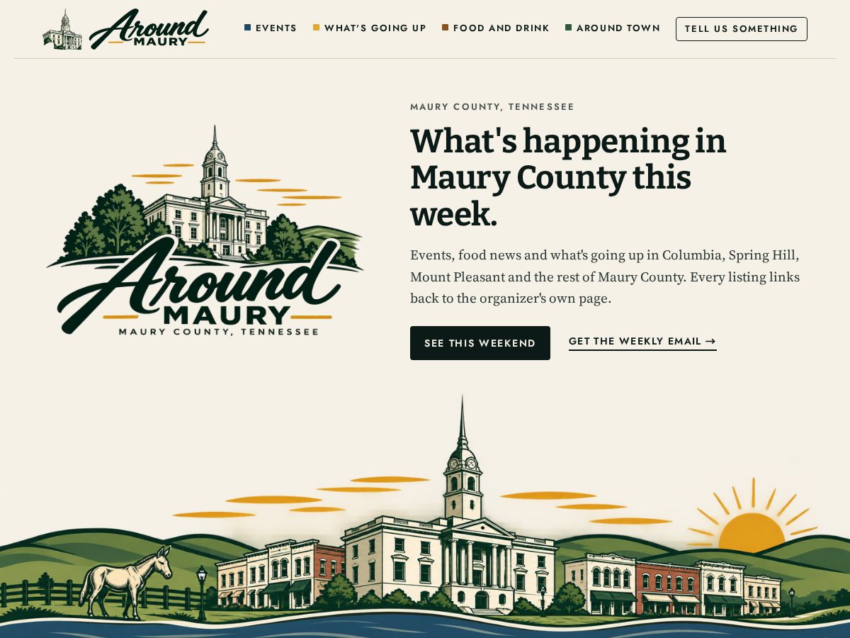 Landing-page snapshot of muletownmail.com