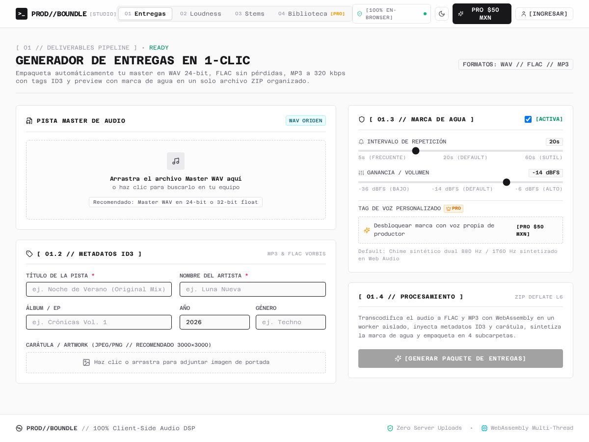 Landing-page snapshot of packdrop.space