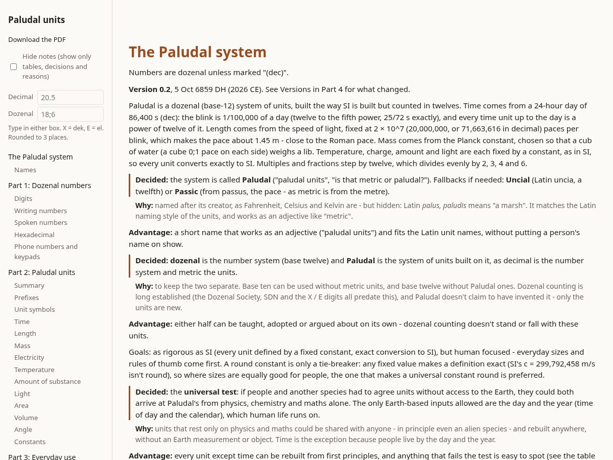 Landing-page snapshot of paludal.net