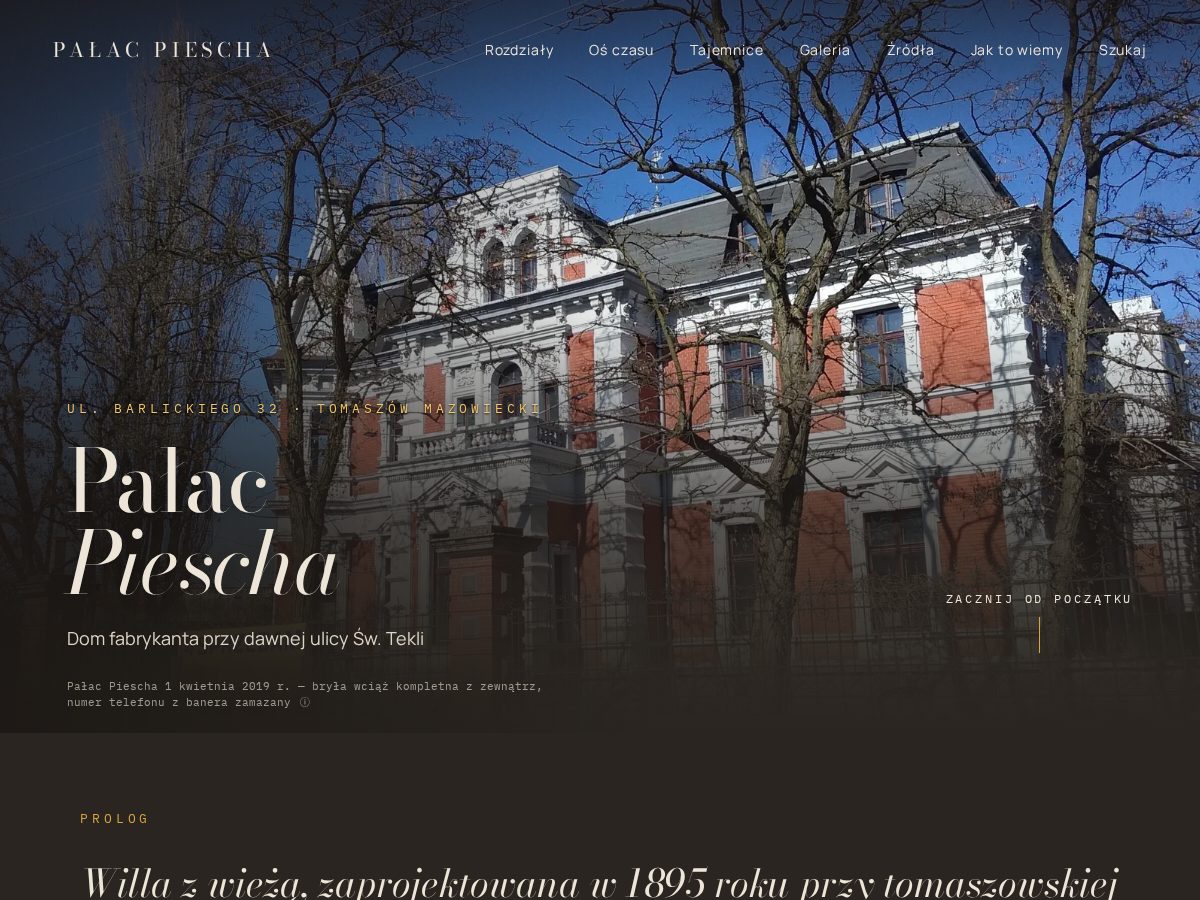 Landing-page snapshot of piesch.org