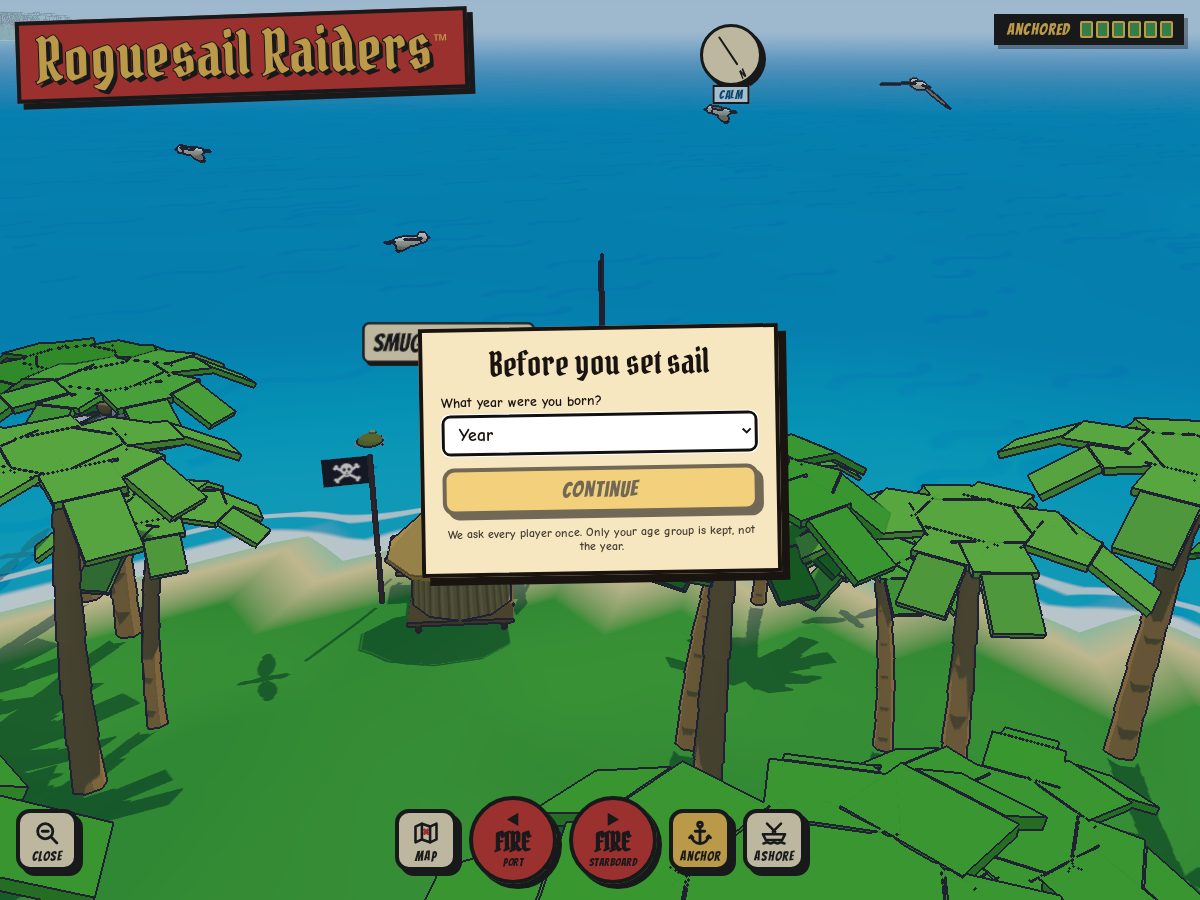 Landing-page snapshot of roguesailraiders.com