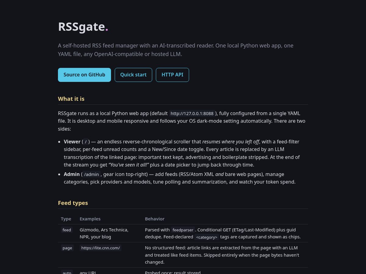 Landing-page snapshot of rssgate.org
