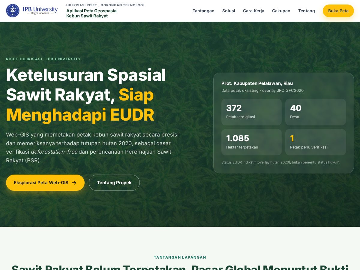 Landing-page snapshot of sawitrakyat.com