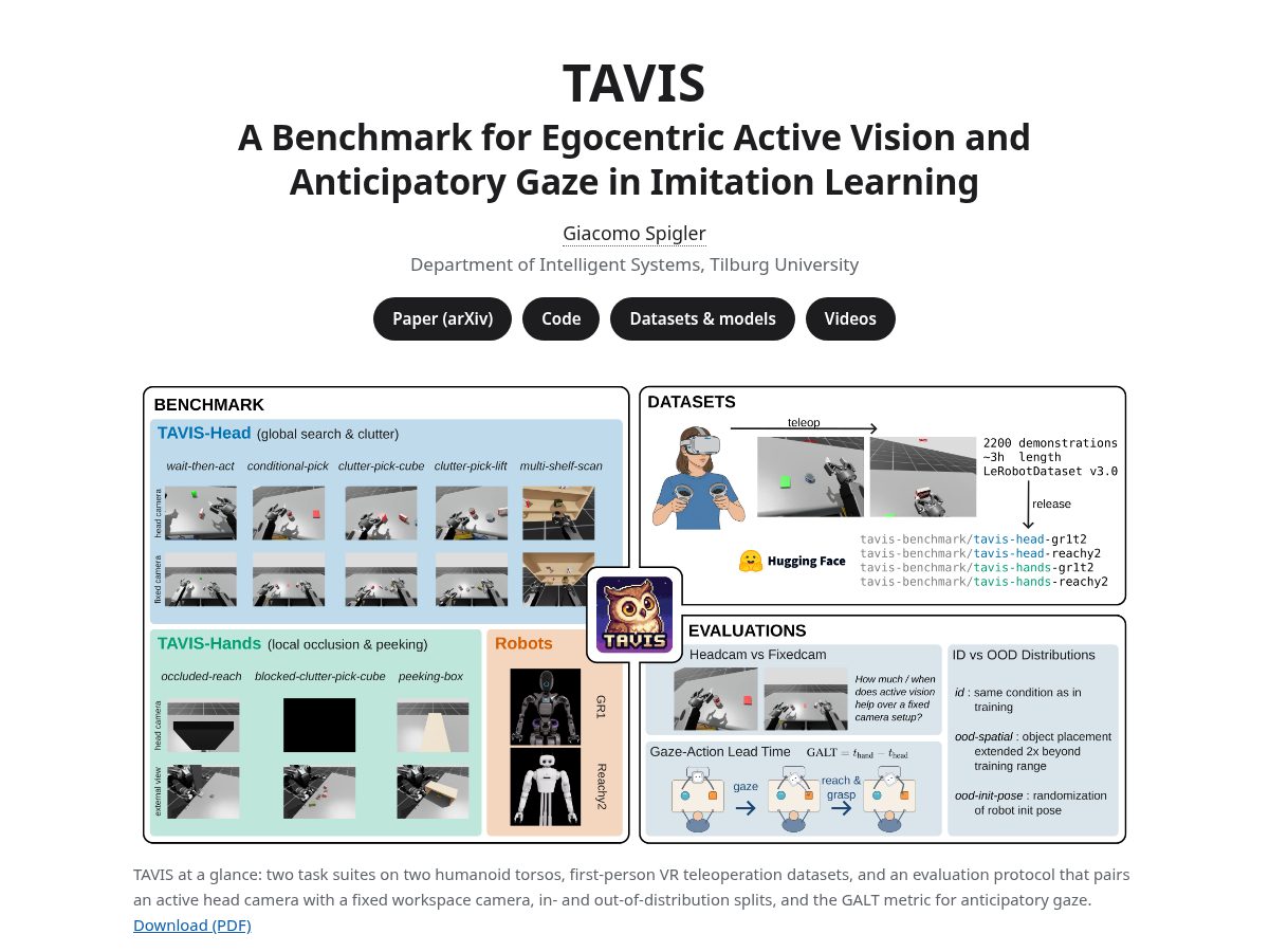 Landing-page snapshot of tavis-benchmark.org
