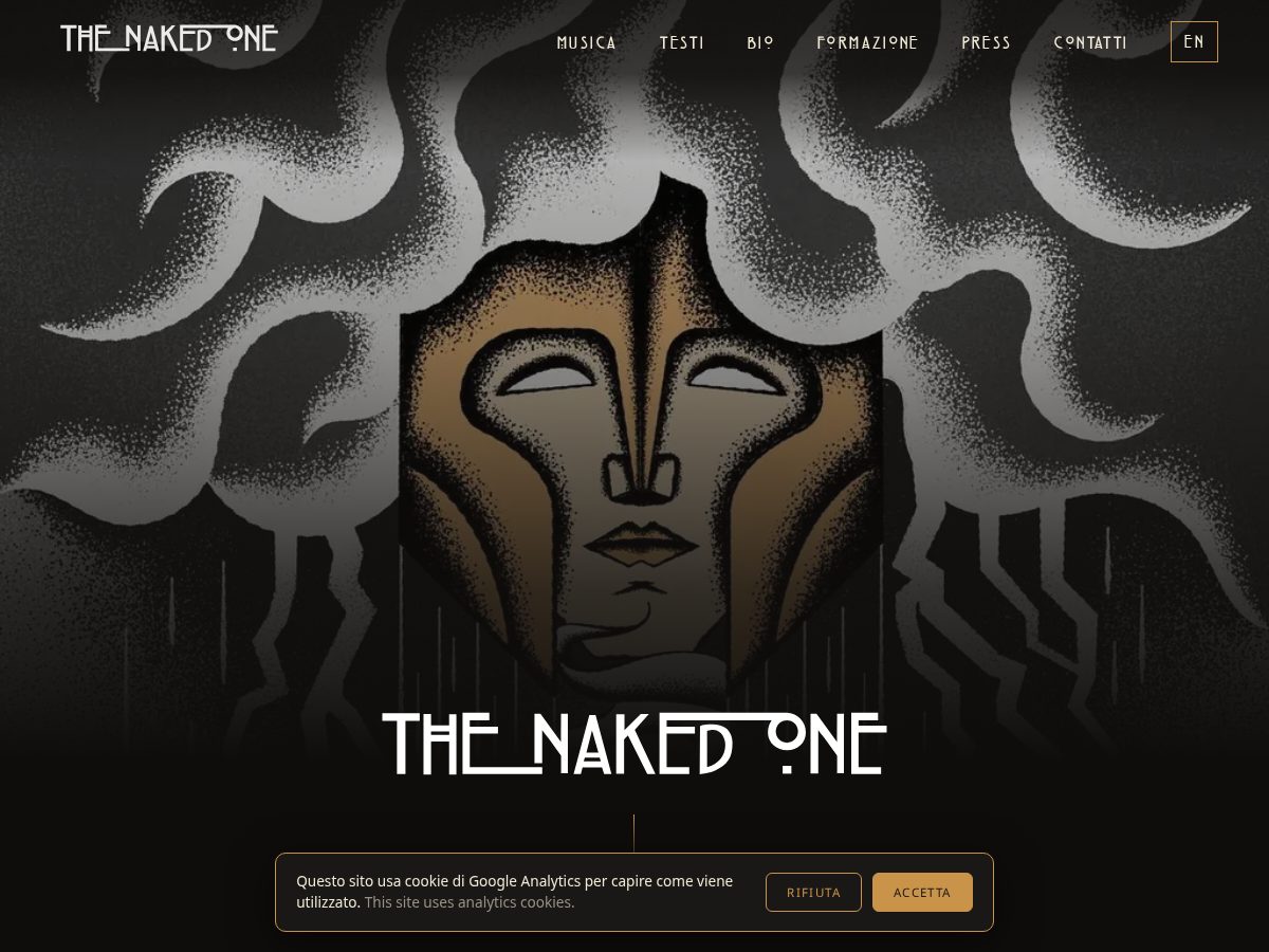 Landing-page snapshot of thenakedone.com