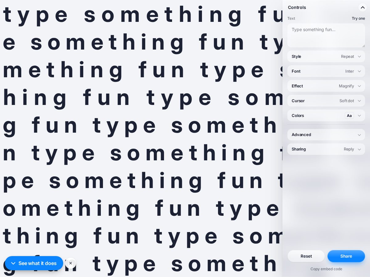 Landing-page snapshot of typesomethingfun.com