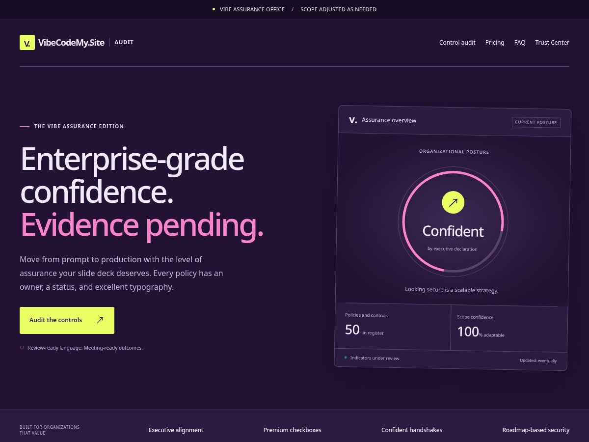 Landing-page snapshot of vibecodemy.site