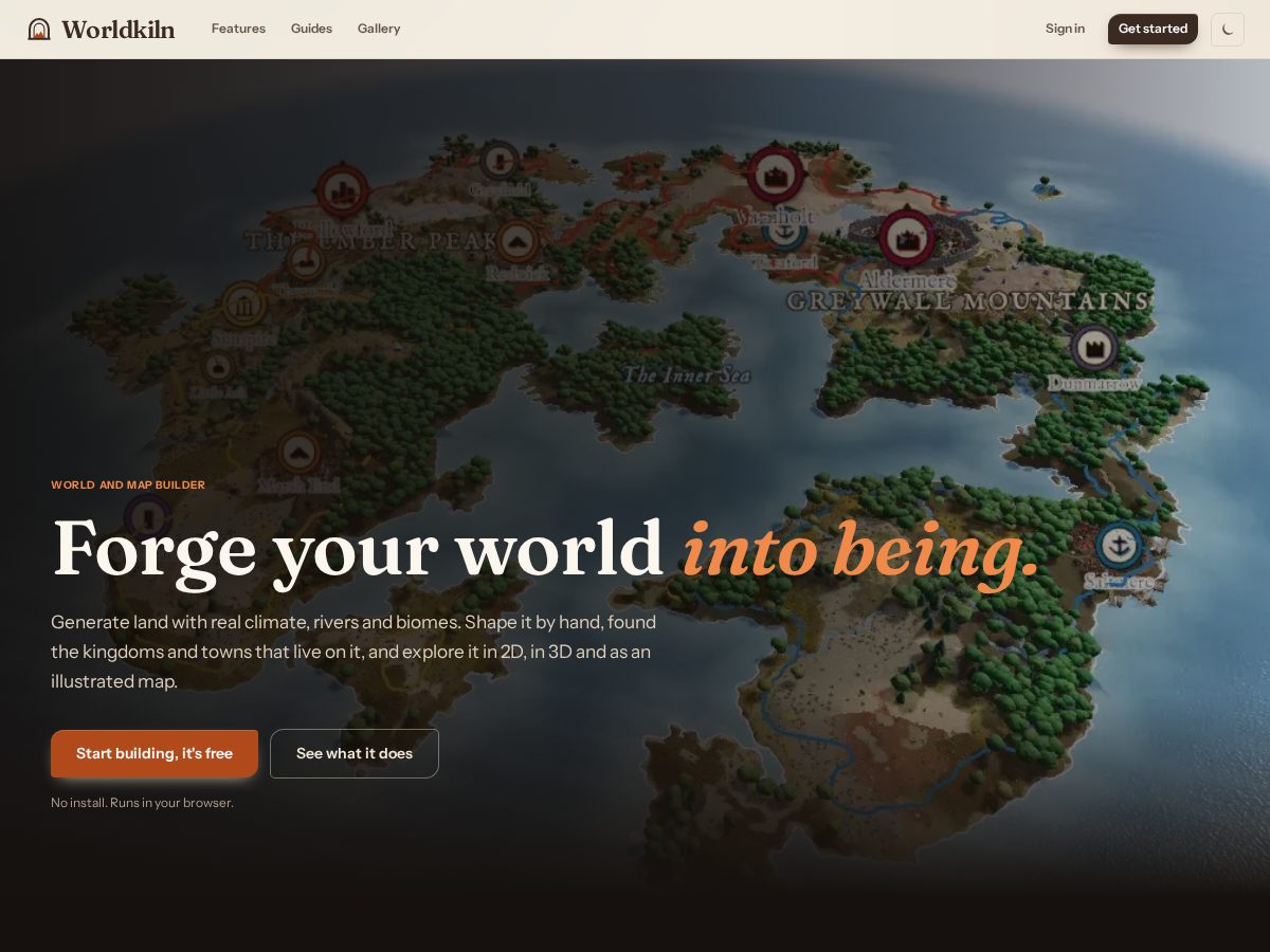 Landing-page snapshot of worldkiln.com