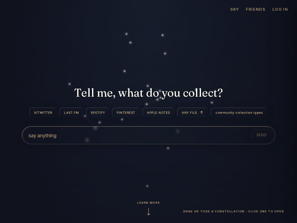 Landing-page snapshot of 03c.lol