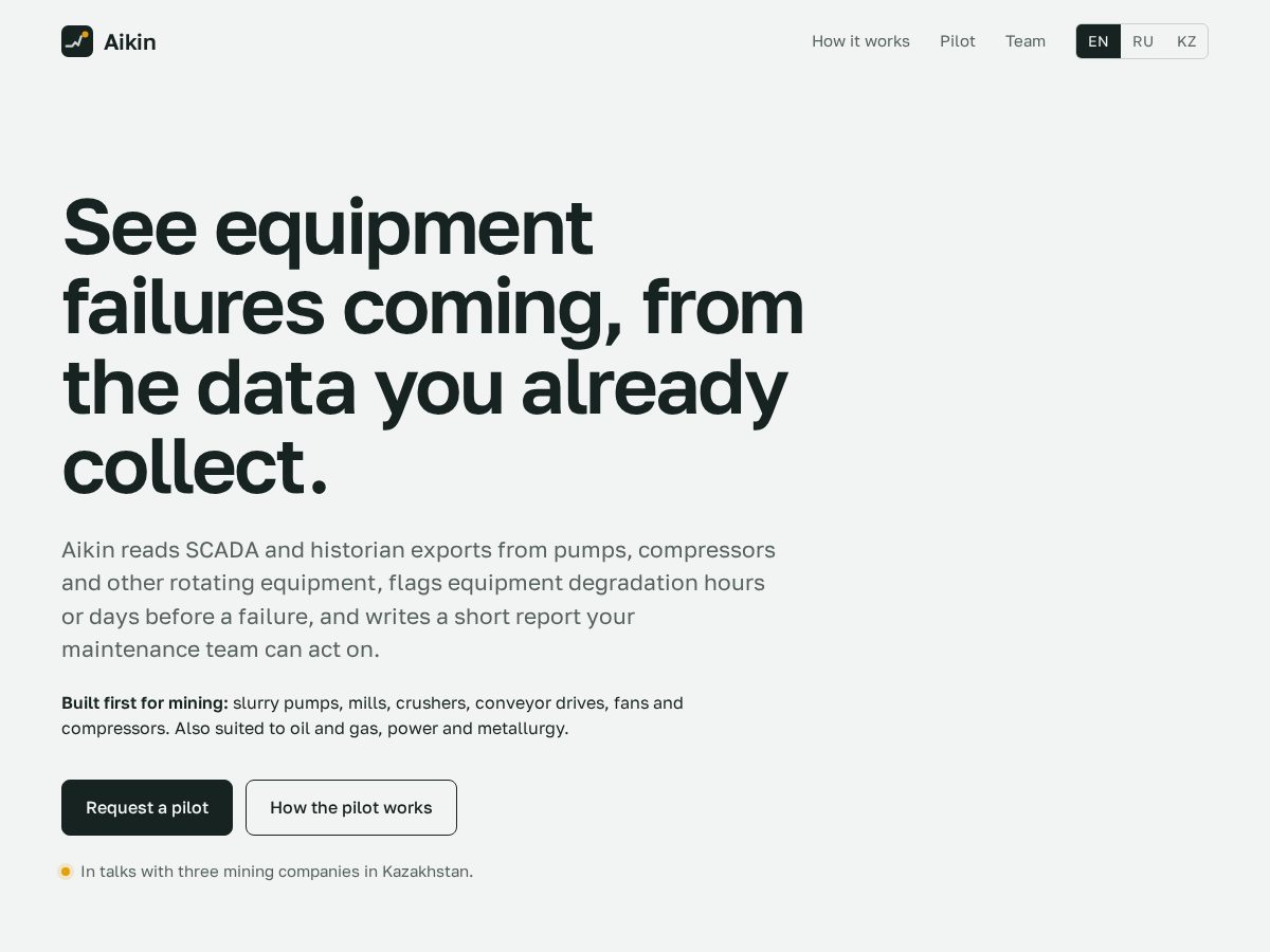 Landing-page snapshot of aikin.org