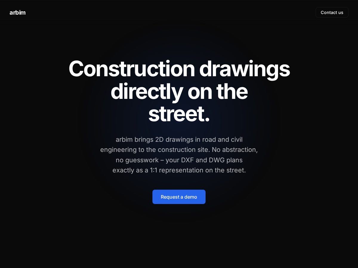 Landing-page snapshot of arbim.net