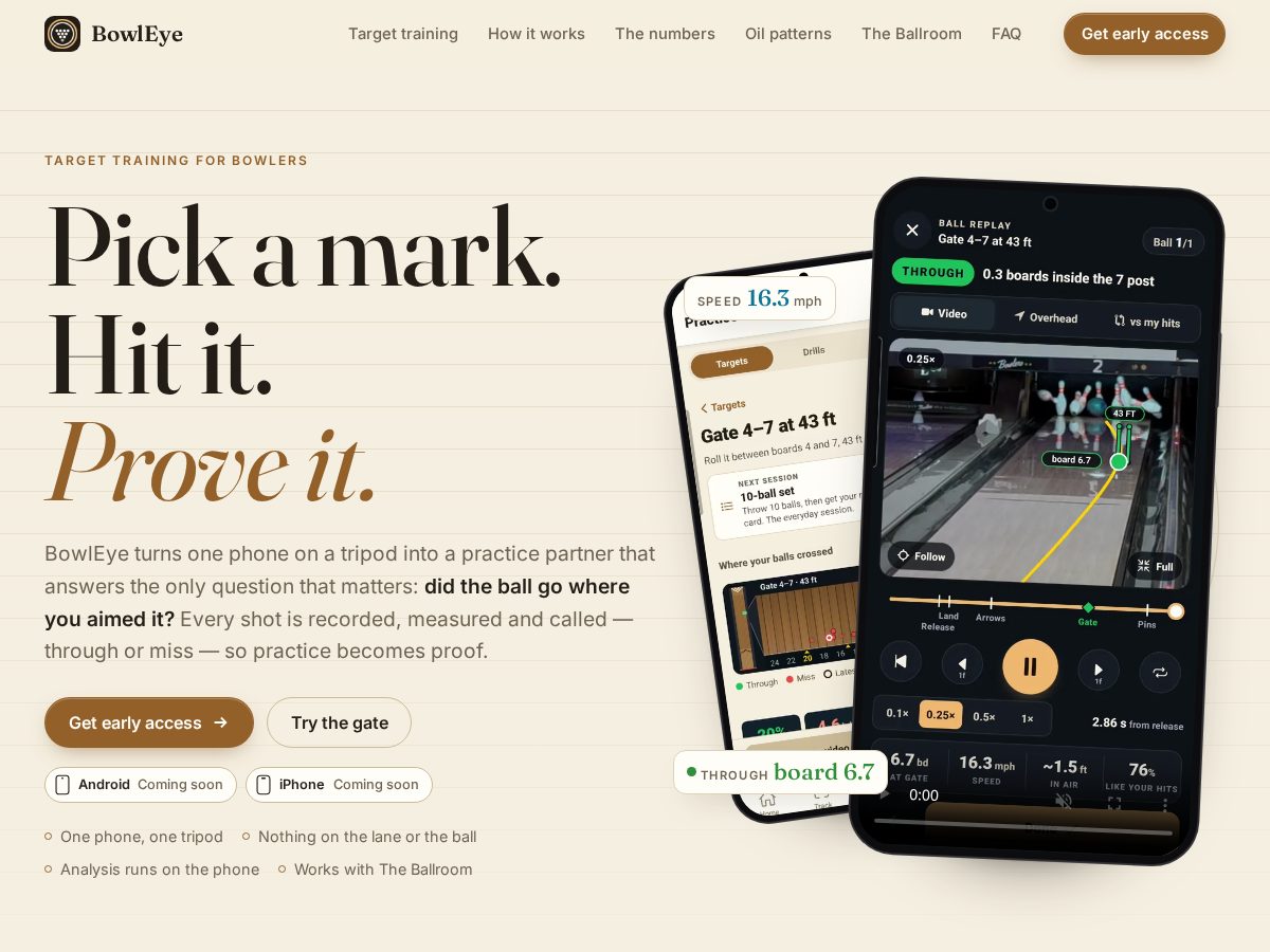 Landing-page snapshot of bowleye.app