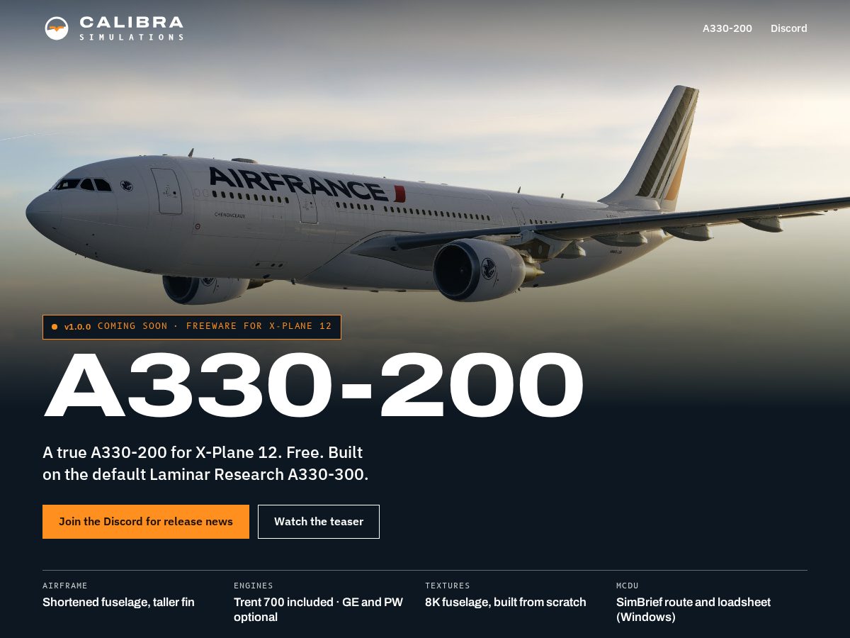 Landing-page snapshot of calibrasim.com