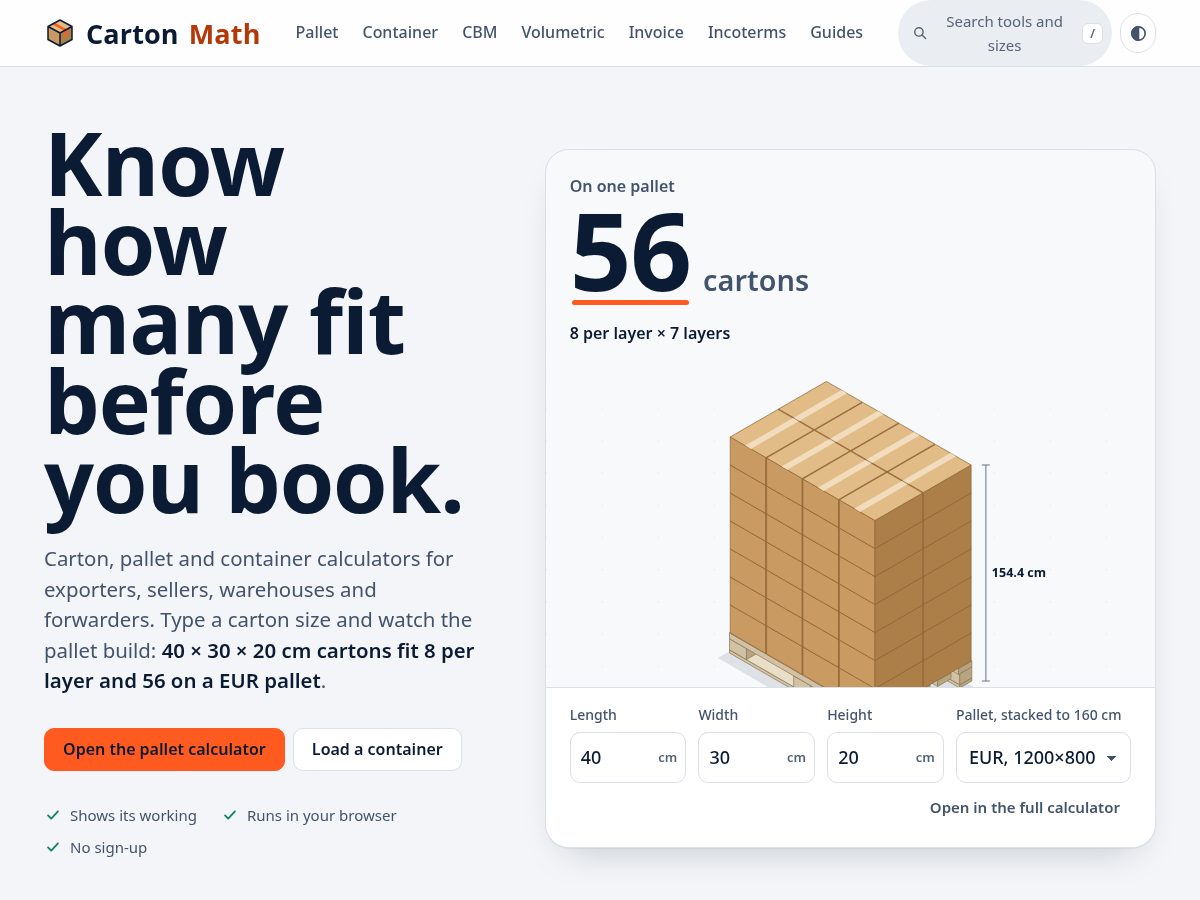 Landing-page snapshot of cartonmath.com