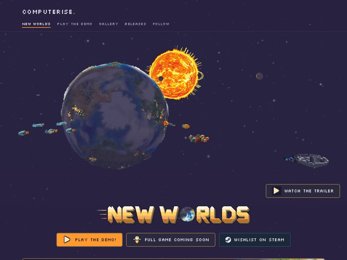 Landing-page snapshot of computerise.games