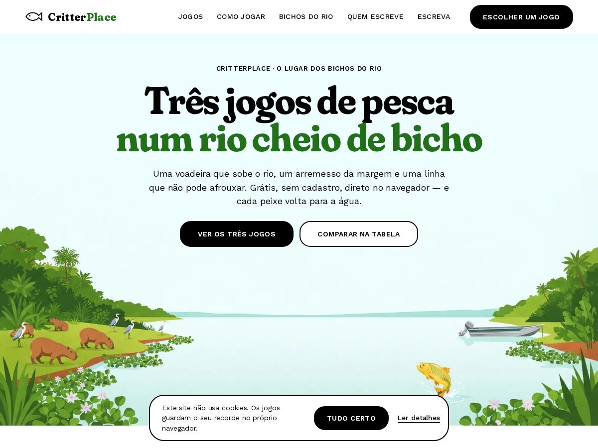 Landing-page snapshot of critterplace.com