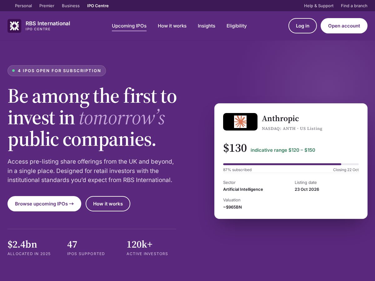 Landing-page snapshot of digitalbankingrbs.com