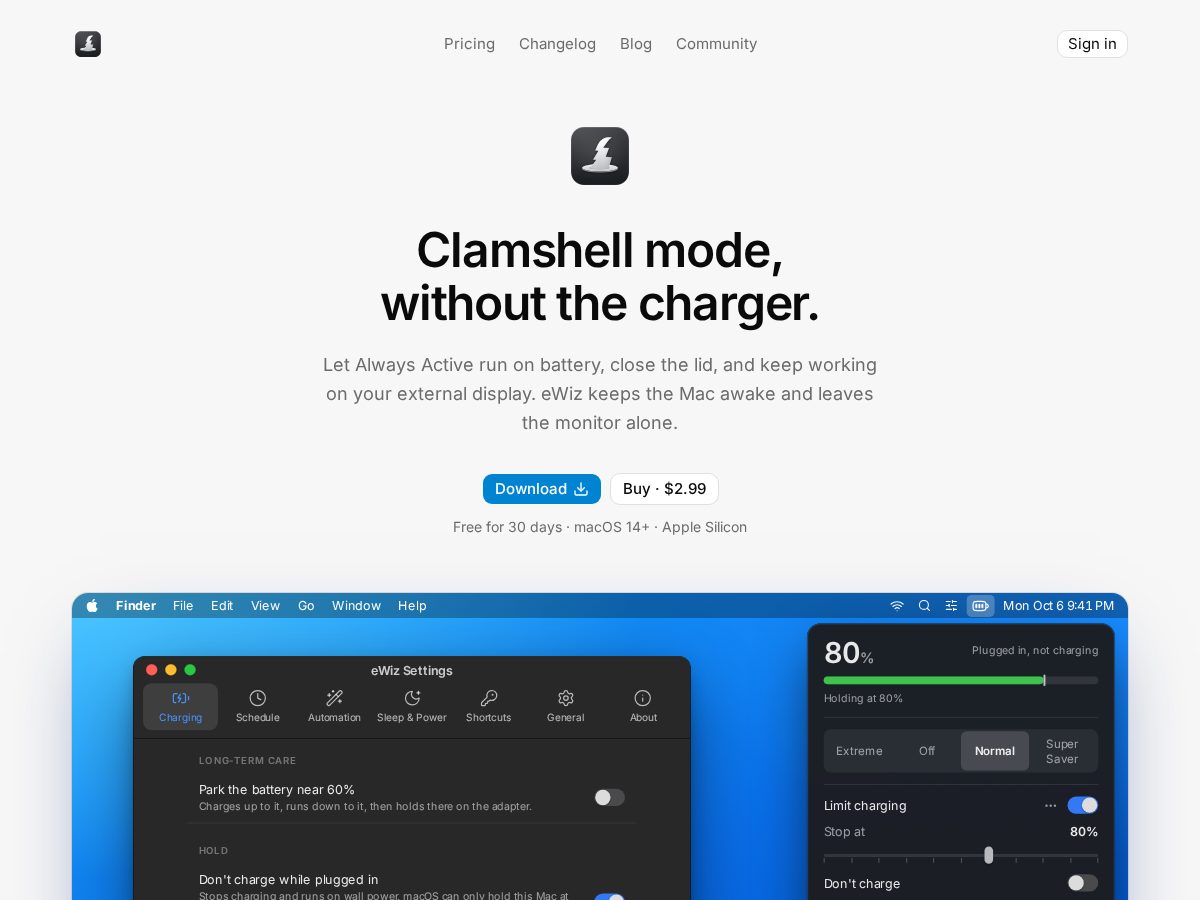 Landing-page snapshot of ewiz.app