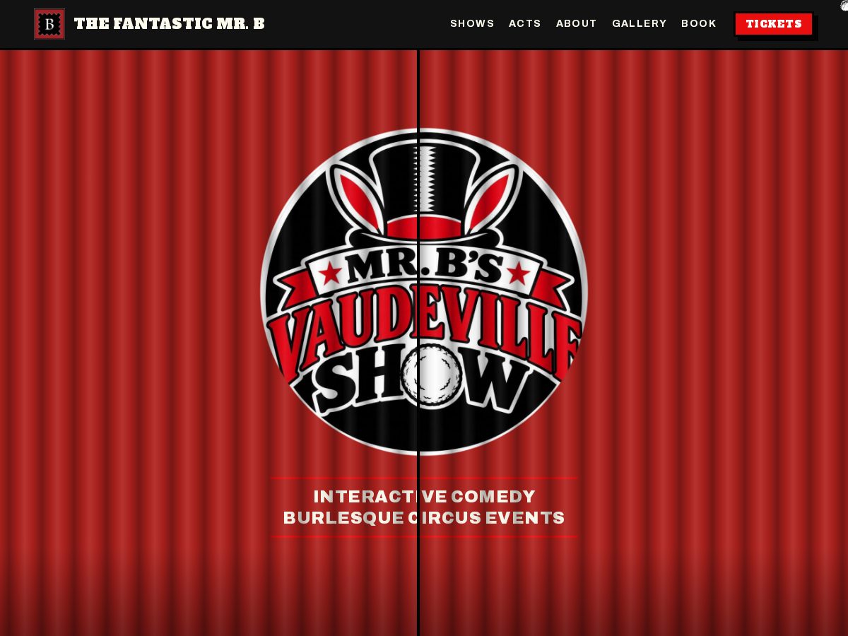 Landing-page snapshot of fantasticmrb.com