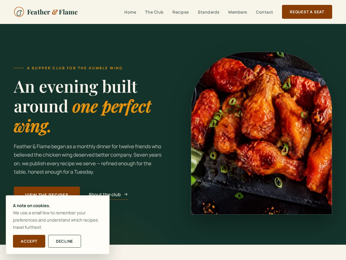 Landing-page snapshot of featherflame.pro