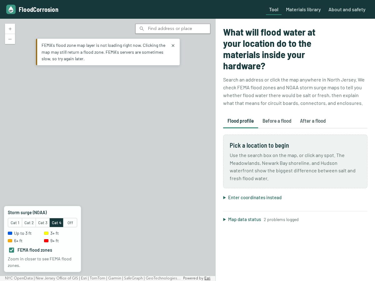 Landing-page snapshot of floodcorrosion.com