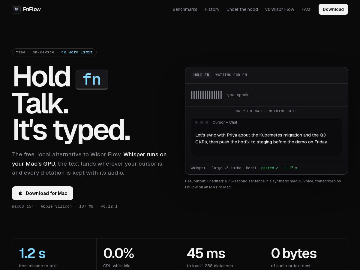 Landing-page snapshot of fnflow.app